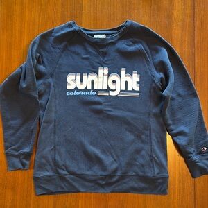 Champion Navy Crewneck size medium from Sunlight ski resort